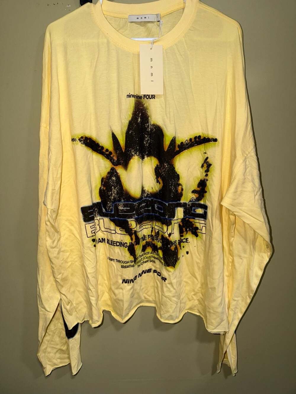 mnml Bleeding L/S Tee Yellow XL